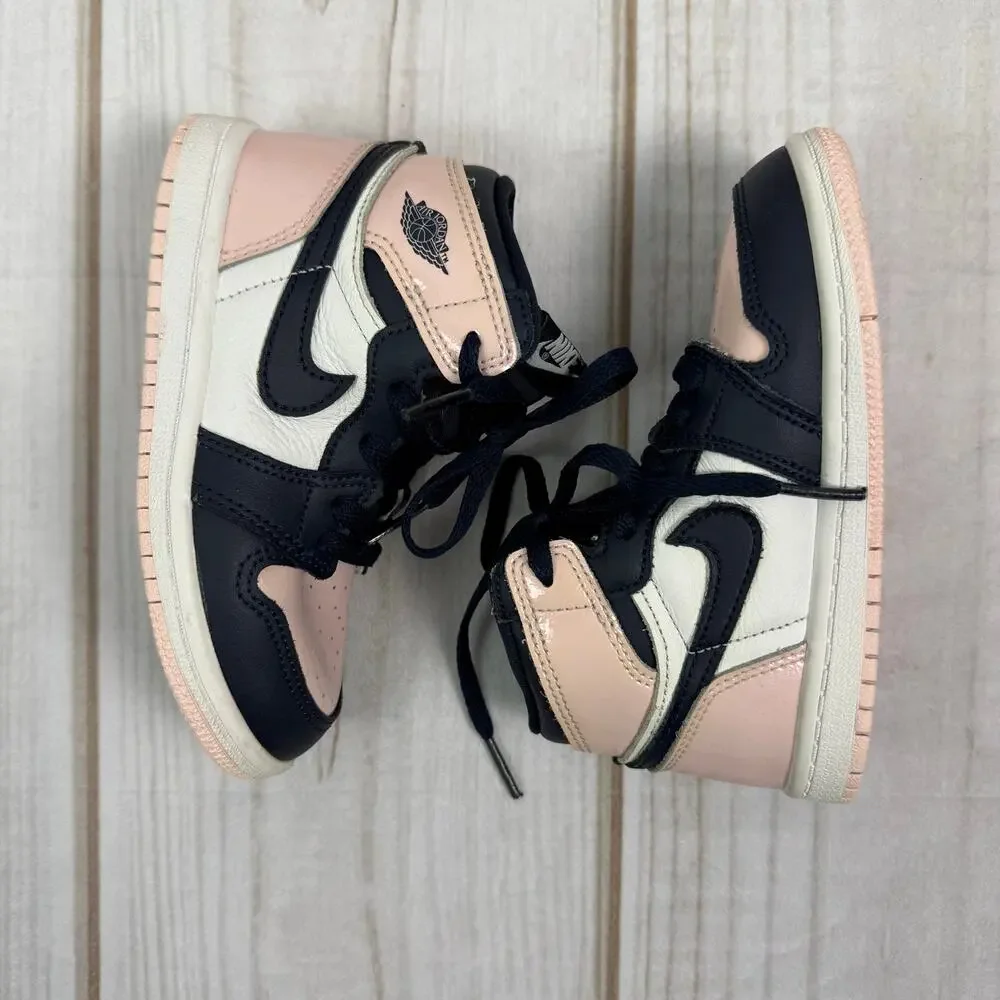 nike air jordan retro 1‎ high OG bubblegum/atmosphere kids sneakers 9C